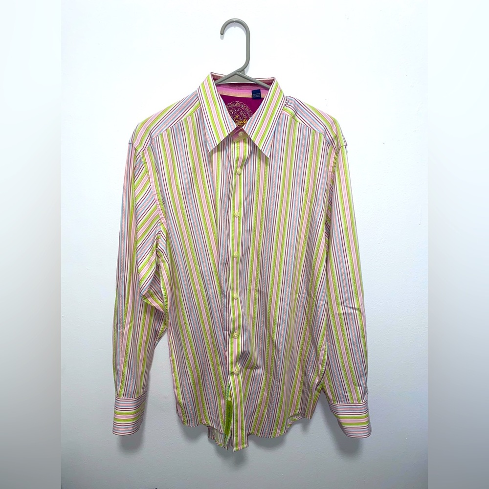 Robert Graham Shirt Button Up Men’s Large Multicolor Design
